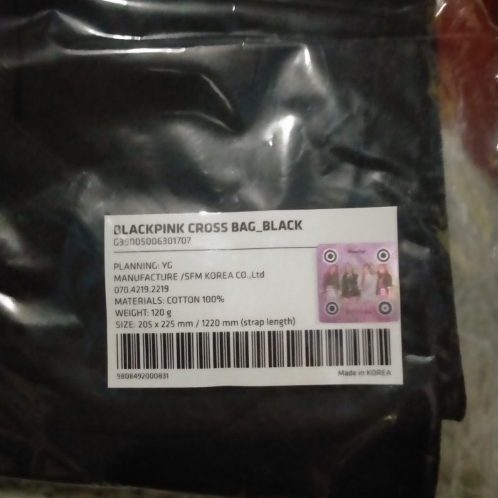 KPOP BLACKPINK CROSSBAG OFFICIAL MERCHANDISE YG