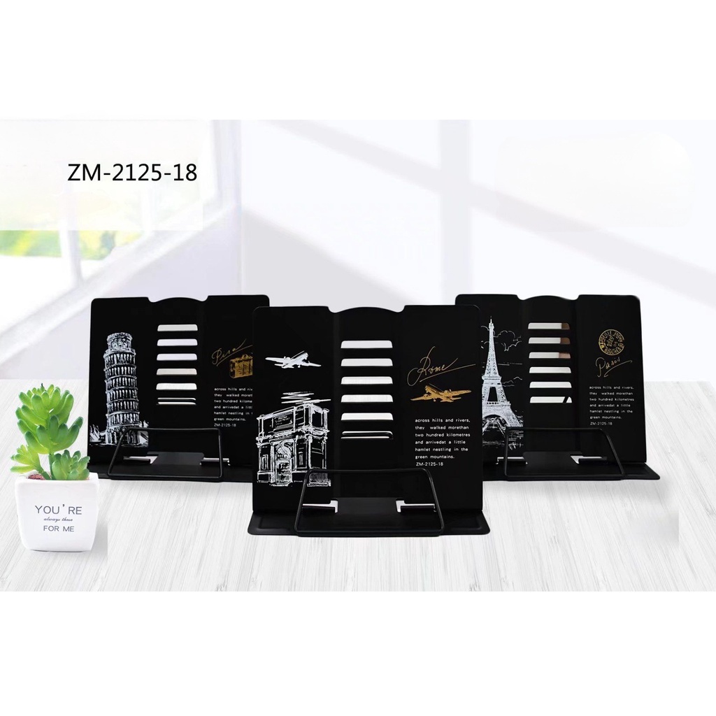 

MJ Book Stand Besi ZM/Penyangga Buku/Sandaran Buku/Book End RJ4