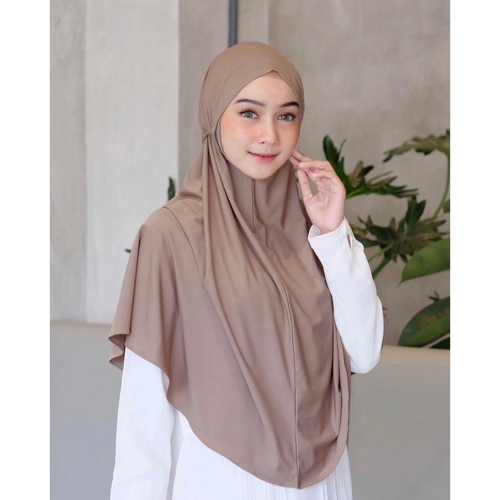 Hameda BERGO KHIMAR KERUDUNG HIJAB JILBAB INSTANT SEGIEMPAT SEGI Empat scarf