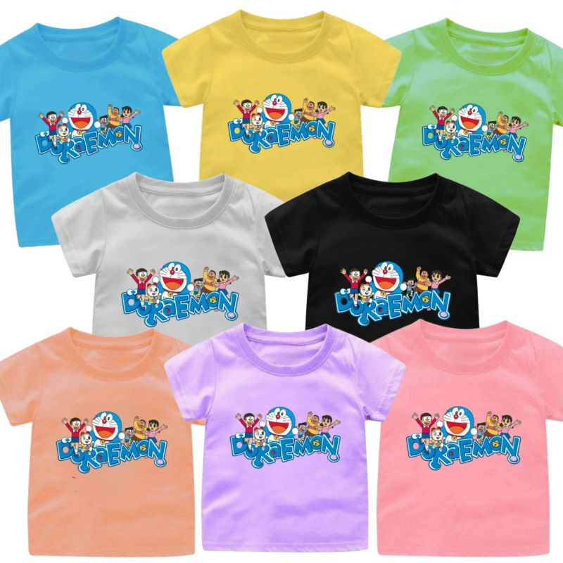 KAOS ANAK DORA-EMON 1-12 TAHUN /KAOS ANAK PEREMPUAN-LAKI LAKI KEKINIAN