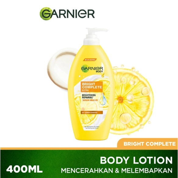 GARNIER SAKURA GLOW  WHITENING BODY LOTION PUMP 400ML