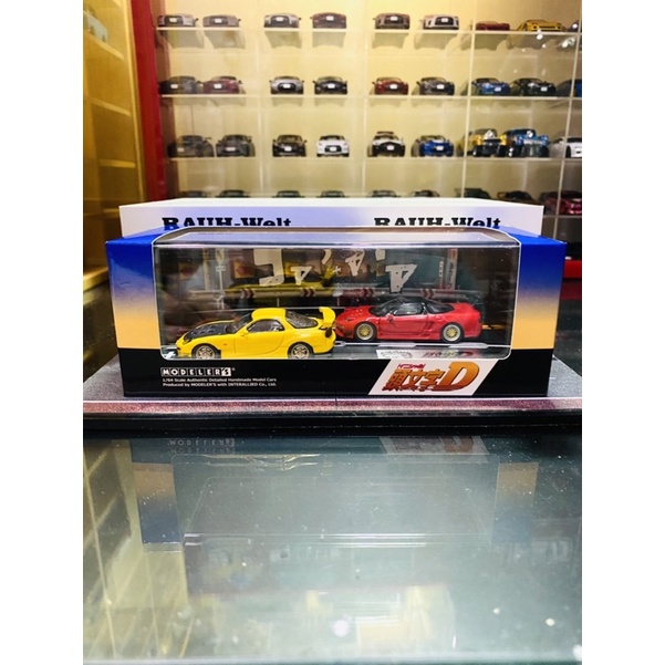 Hi Story 1:64 Modeler's Initial D Vol 3 Keisuke Takahashi Mazda RX-7 & Go Hojo Honda NSX (NA1)