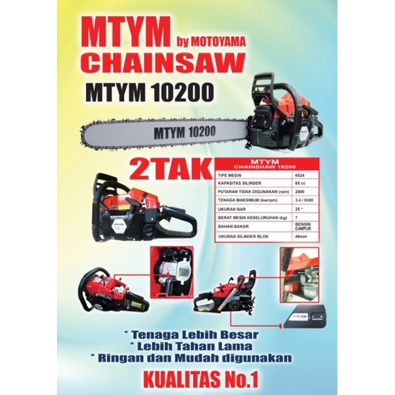 CHAINSAW MOTOYAMA MTYM10200 "25"