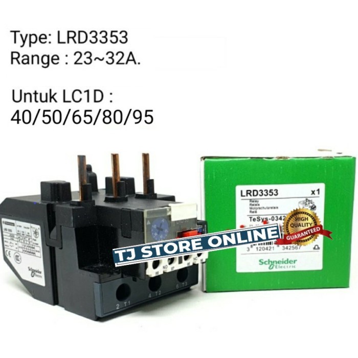 Schneider Overload Relay LRD33 LRD3353 LRD3355 LRD3357 LRD3359 LRD3361 - LRD3353