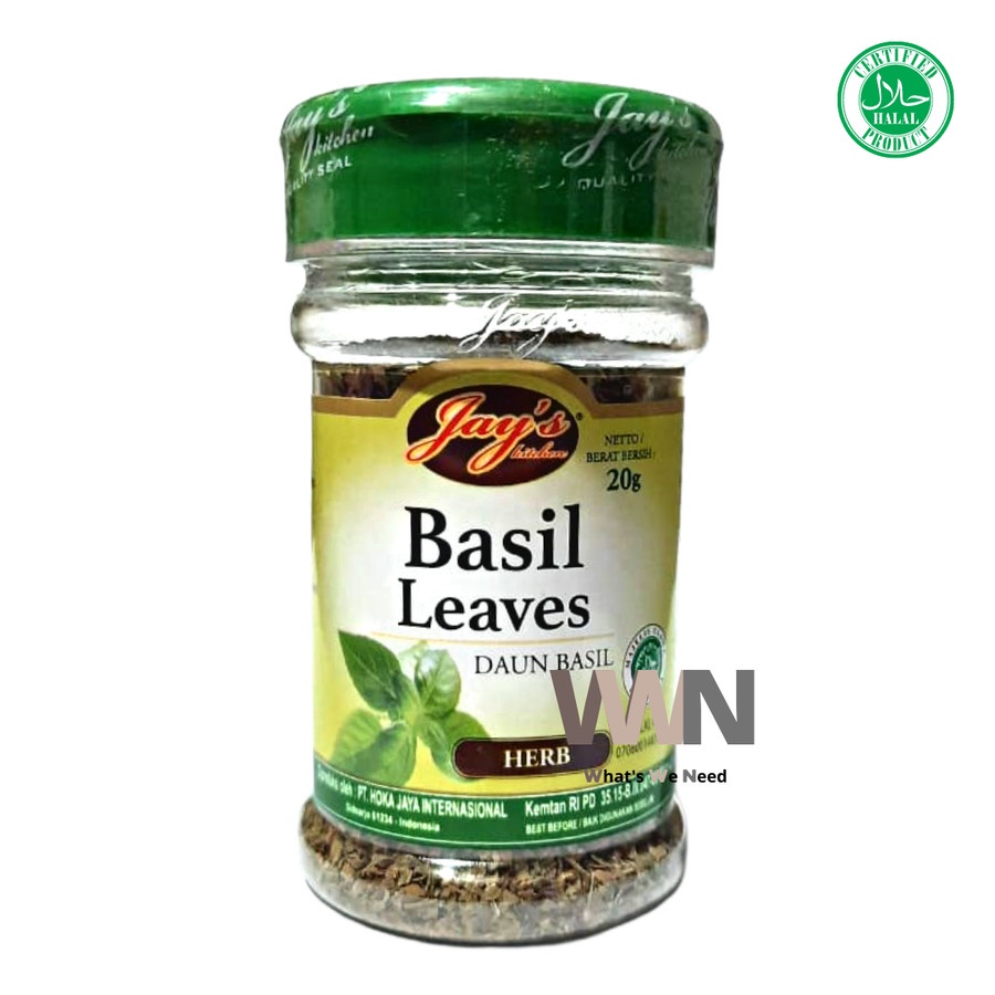 

Jay's Basil Leaves 20gr - Daun Basil