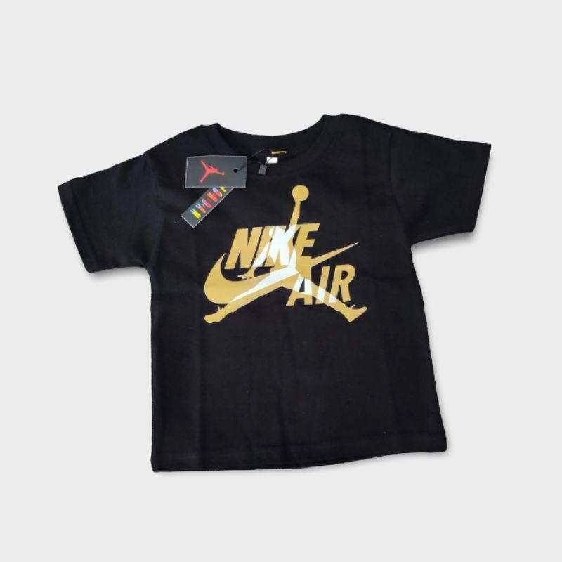 baju anak anak kaos anak nike air jordan jump mand gold katun combed 24s super soft handfield.