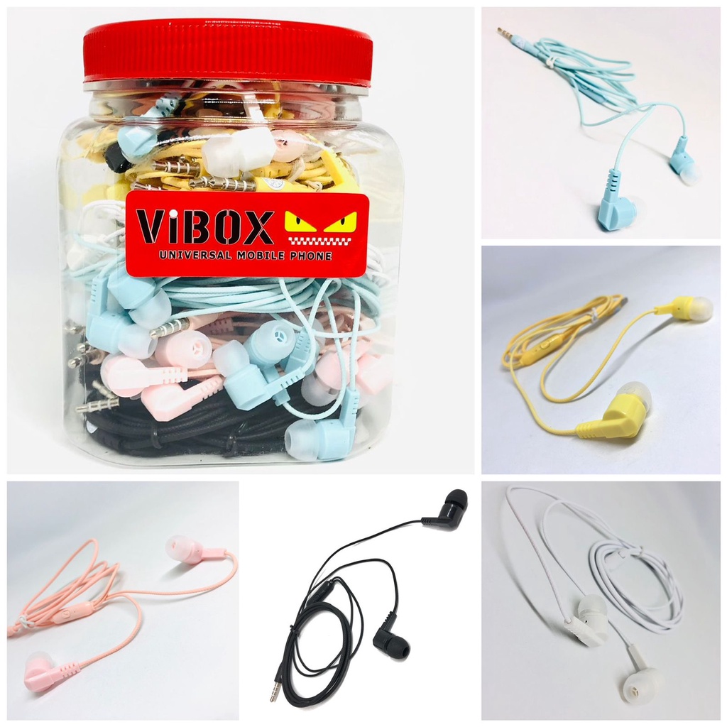 PROMO earphone Fleco FL55 FL-55 Handsfree Super Bass 1 toples 25pcs / VIBOX PM03 ISI 30PCS 1 TOPLES