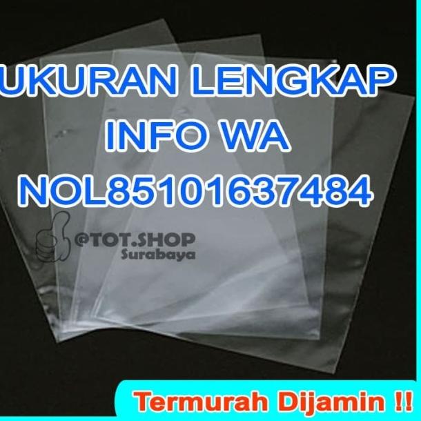 

100pcs OPP TEBAL UKURAN 35 x 50 PLASTIK KEMASAN TEBAL BENING Tanpa Lem