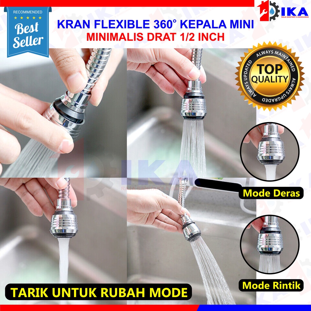 - Kran Angsa Dapur Fleksibel / Flexible - 1/2 Inch - High Quality Kran Angsa Fleksibel - Kran Cuci Piring - Keran Dapur Leher Angsa Flexibel Lentur Bagus Murah  Kran Angsa Fleksibel 360 Derajat