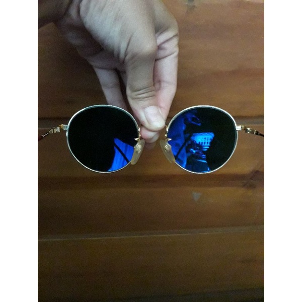 Kacamata Vintage gold plate 22k, lensa rayban