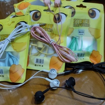 Headset/Handsfree//Hf Macaron Cat U-49 + MIC New Arrival Packing Plastik Import
