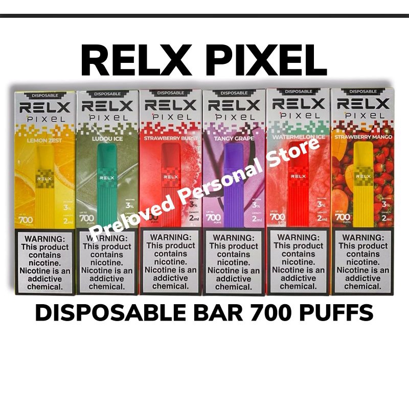 RELX PIXEL DISPOSABLE BAR 700 PUFFS ORIGINAL 100%