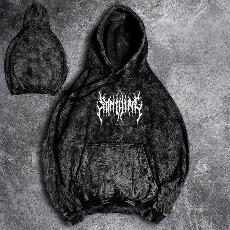 Jaket Hoodie Pria METAL SANDWASH SLIPKNOT Premium Washed