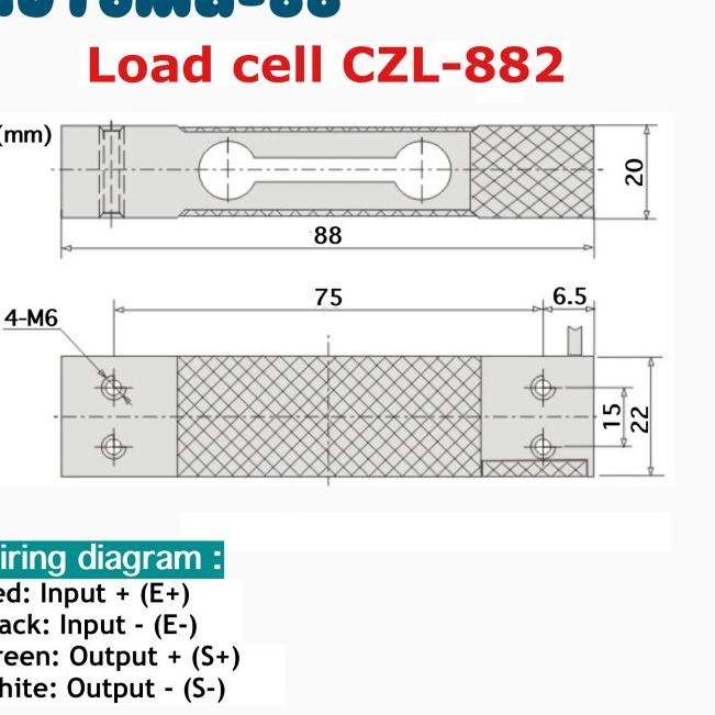 Loadcell 40kg Load cell 40 kg Spare Part Sensor Timbangan Digital