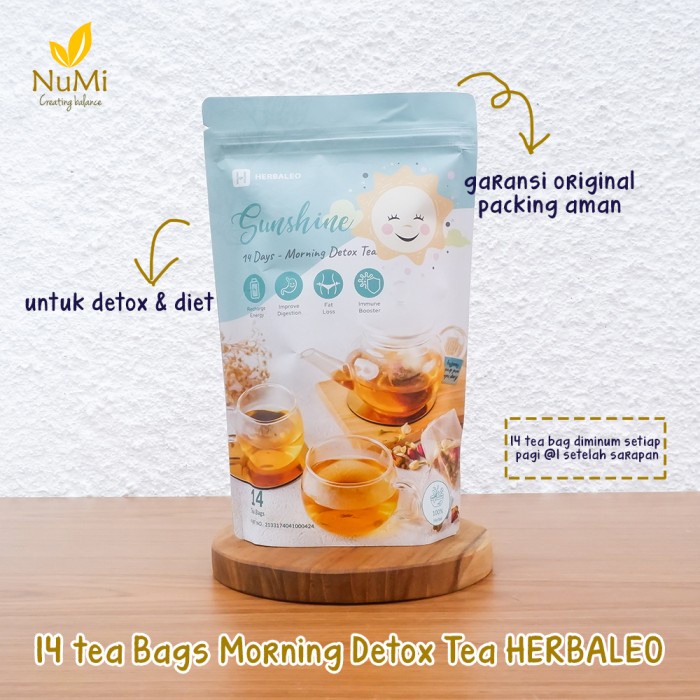 

14 BAGS SUNSHINE TEA 14 DAYS - MORNING DETOX - HERBALEO