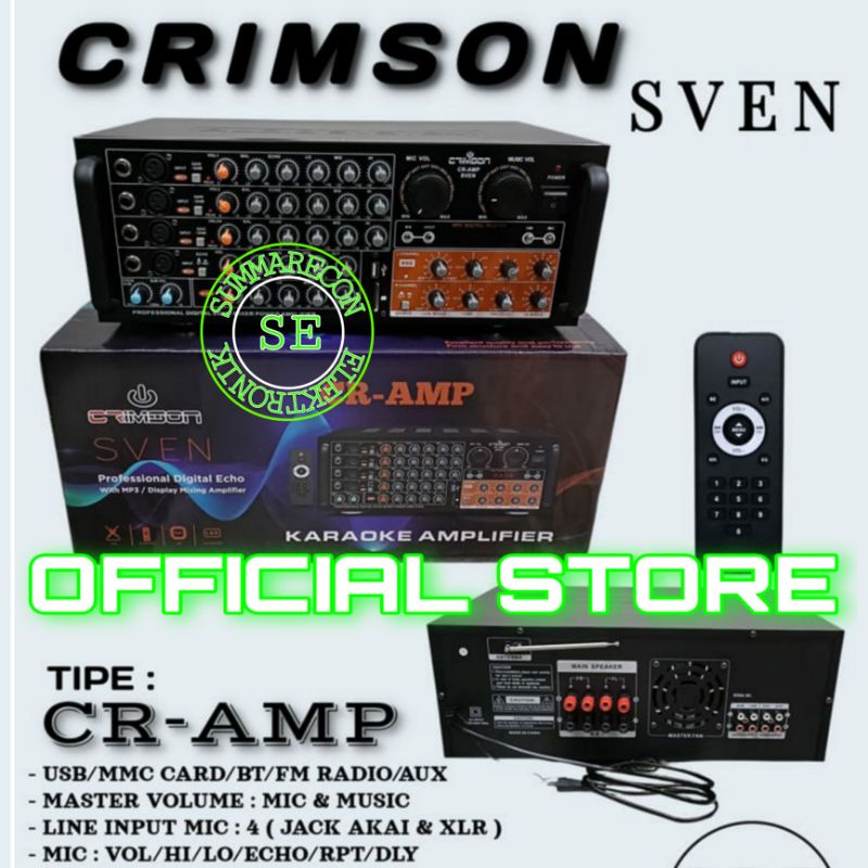 amplifier karaoke crimson cr amp sven amplifier karaoke usb bluetooth mp3