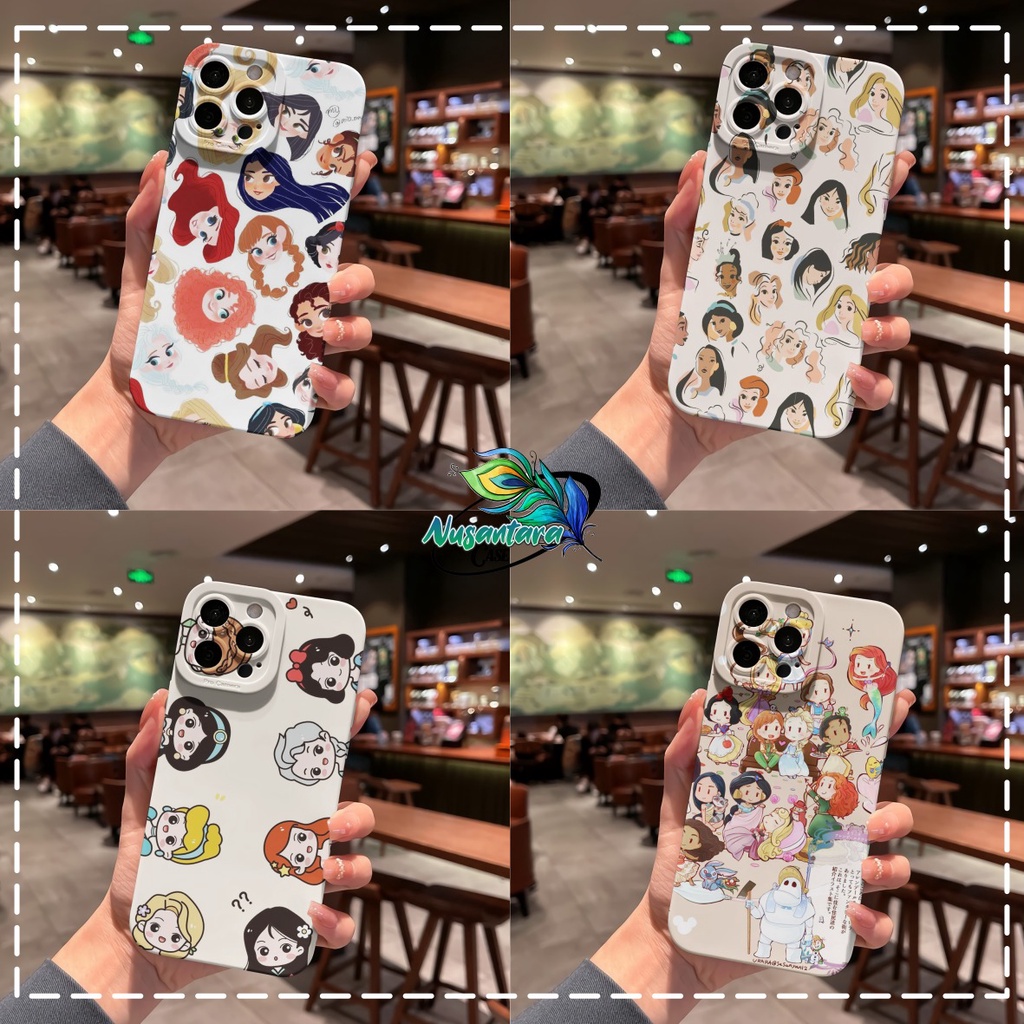 CUSTOM CASE SOFTCASE SILIKON PROCAMERA PRINCESS KOREAN CUSTOM OPPO REALME VIVO XIAOMI SAMSUNG INFINI