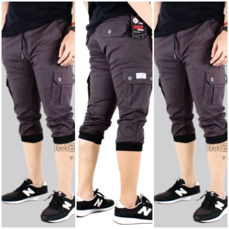 celana jogger cargo 3/4 pria premium distro - celana pendek joger cargo terbaru - celana jogger pria