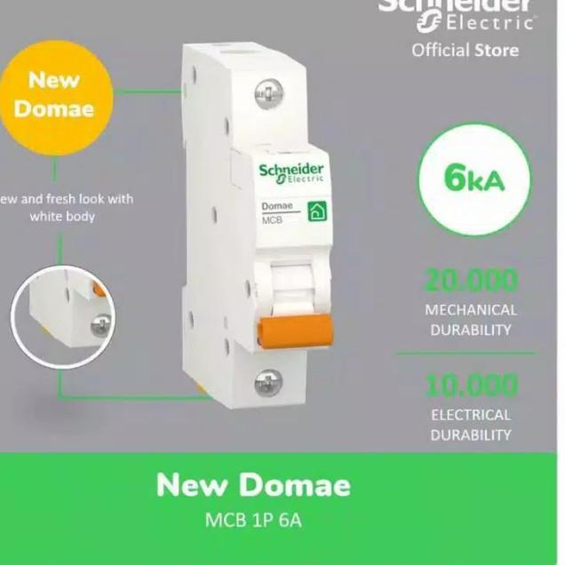 MCB Schneider 6 Ampere / 1 pass