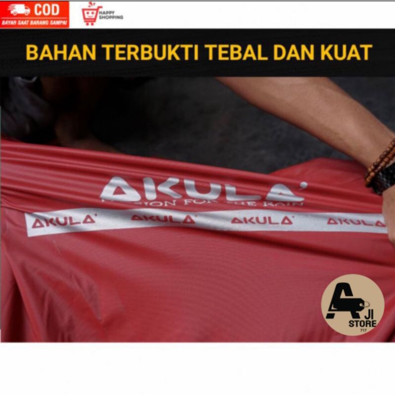 Jas Hujan Motor Pria Wanita Anti Rembes Merek Akula