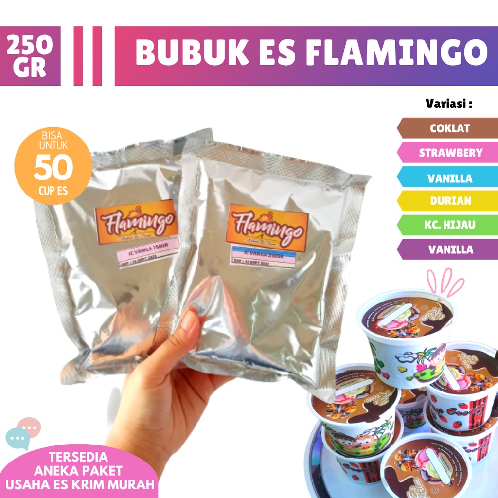 

POWDER ICE CREAM SOFT CONE FORMULA BUBUK ES KRIM CUP TEPUNG UNTUK ICE CREAM 250GR ESKRIM LEMBUT