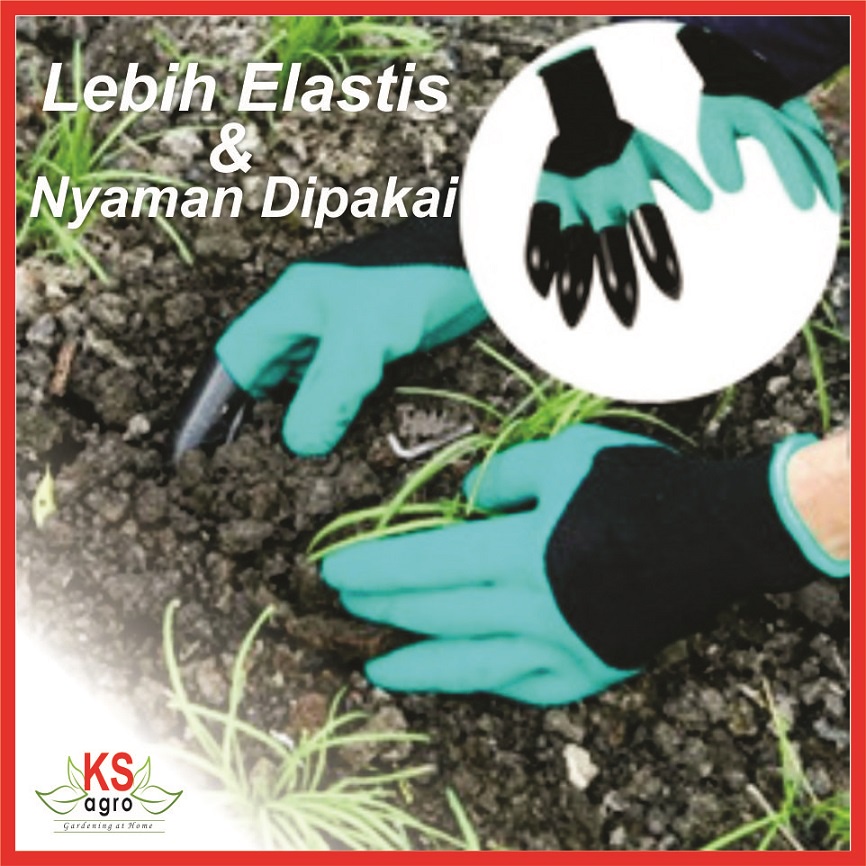 Sarung Tangan Berkebun 1 Pasang / SARUNG TANGAN CAKAR GARDENING GLOVES