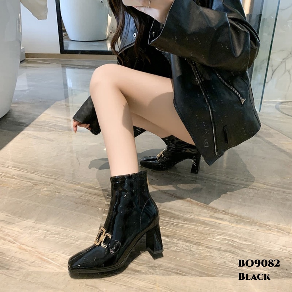 WYN SEPATU BOOTS FLAT KOREA BO9082