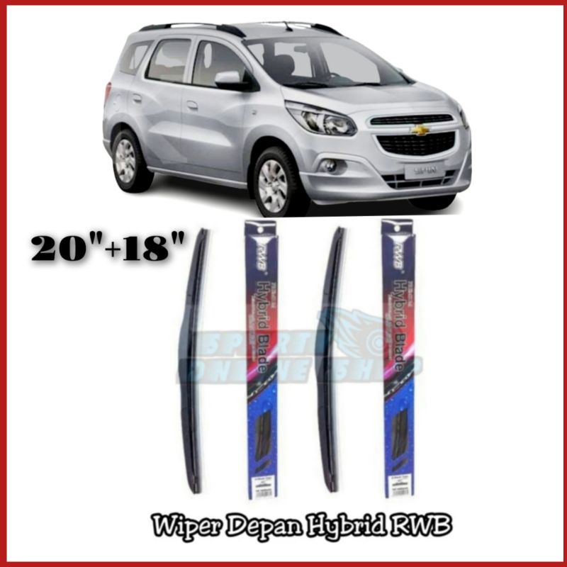 Wiper Depan Spin 20&quot;+18&quot; Model Hybrid RWB