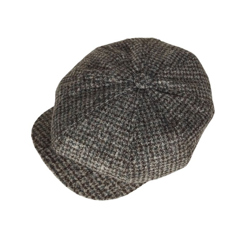 Topi Newsboy Cap Houndstooth Topi Klasik Topi Vintage