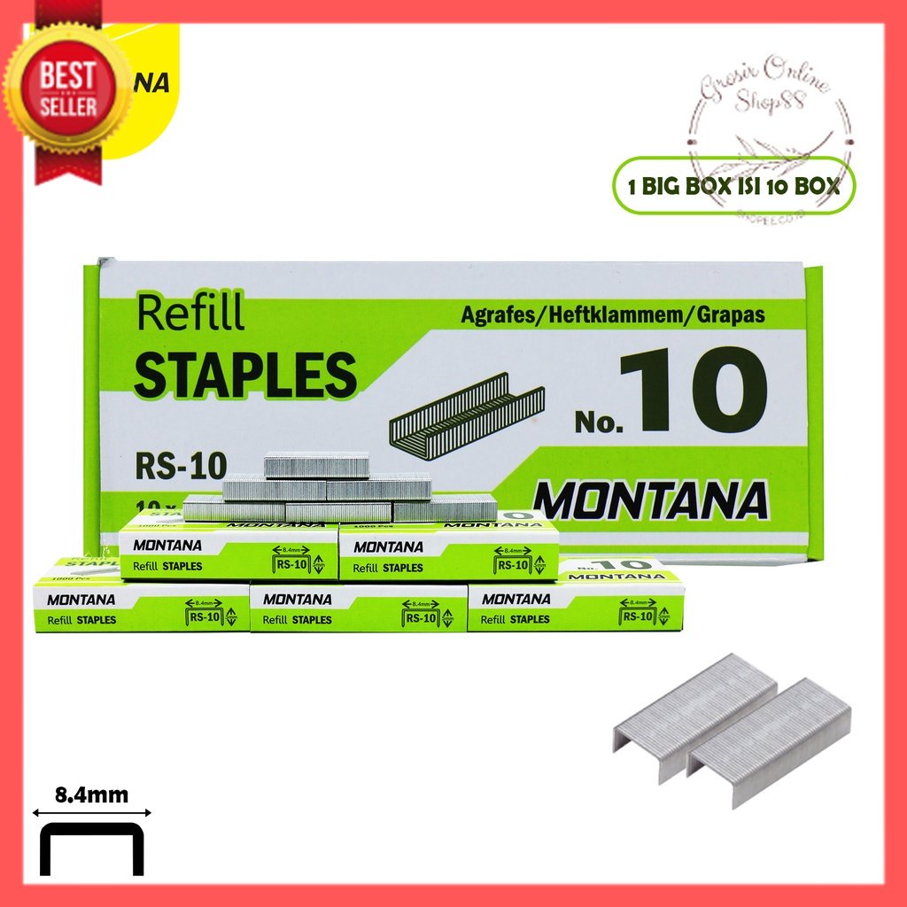 GOS -G107- ISI STAPLES - REFILL STAPLER MONTANA - ISI STAPLER 1PCS
