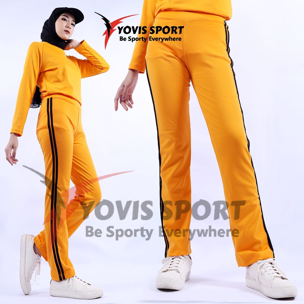 pakaian senam / celana senam Yovis Sport / celana das panjang