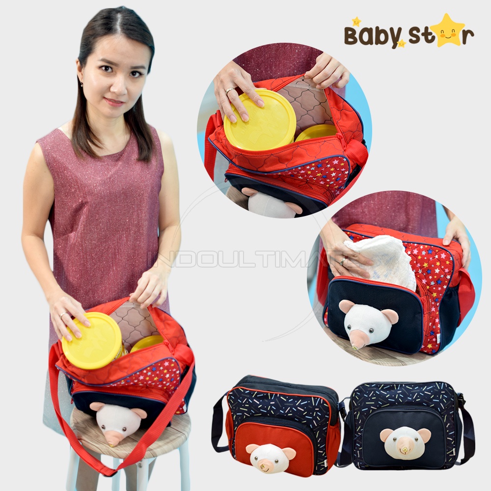 Tas Bayi Tas Popok Bayi BABY STAR BY-273 Diaper Bayi Baby Diaper Bag Mommy Bag Tas Botol Susu Bayi Murah Lucu Tas Perlengkapan Bayi Tas Perlengkapan Bayi