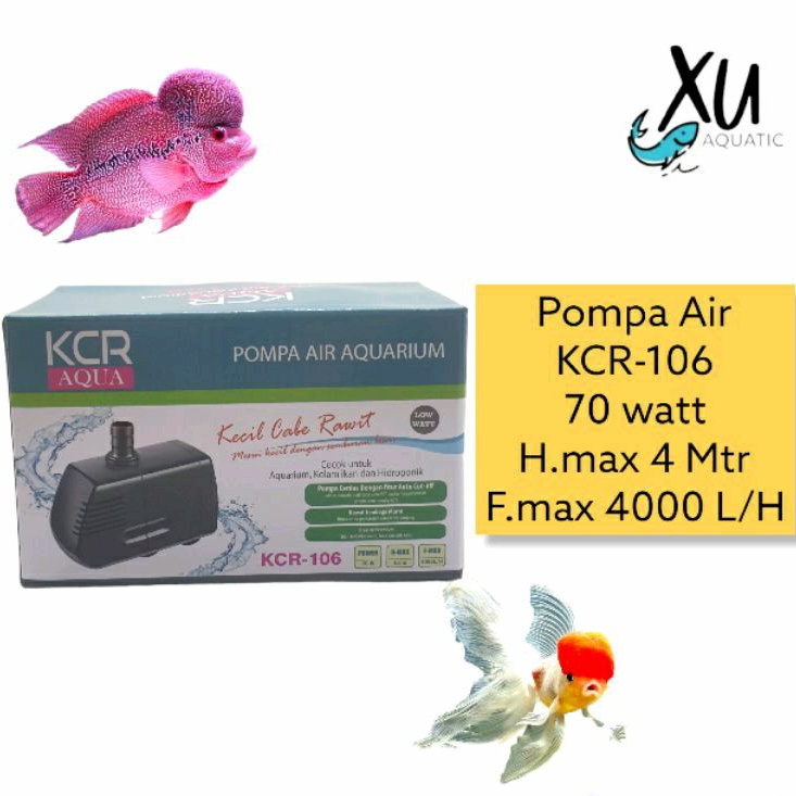 KANDILA POWER HEAD KCR-106 / KCR AQUA 106 4000 L/H FILTER POMPA AIR KOLAM AQUARIUM LOW WAT