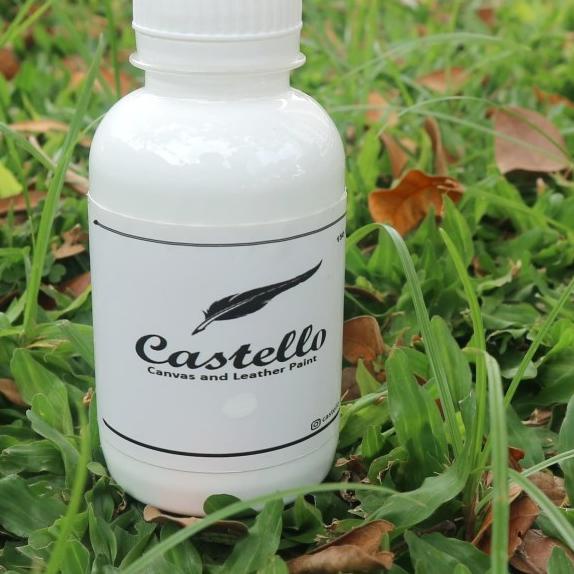 Cat castello Sepatu dan Tas Putih khusus Kulit & Kanvas - Putih