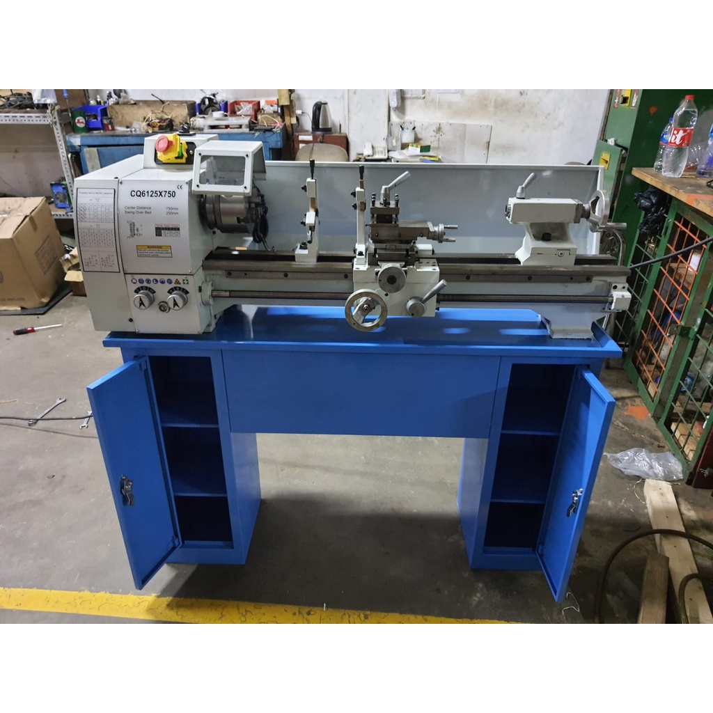Mesin Bubut CQ-6125 75cm Bubut Besi Westco Terbaik