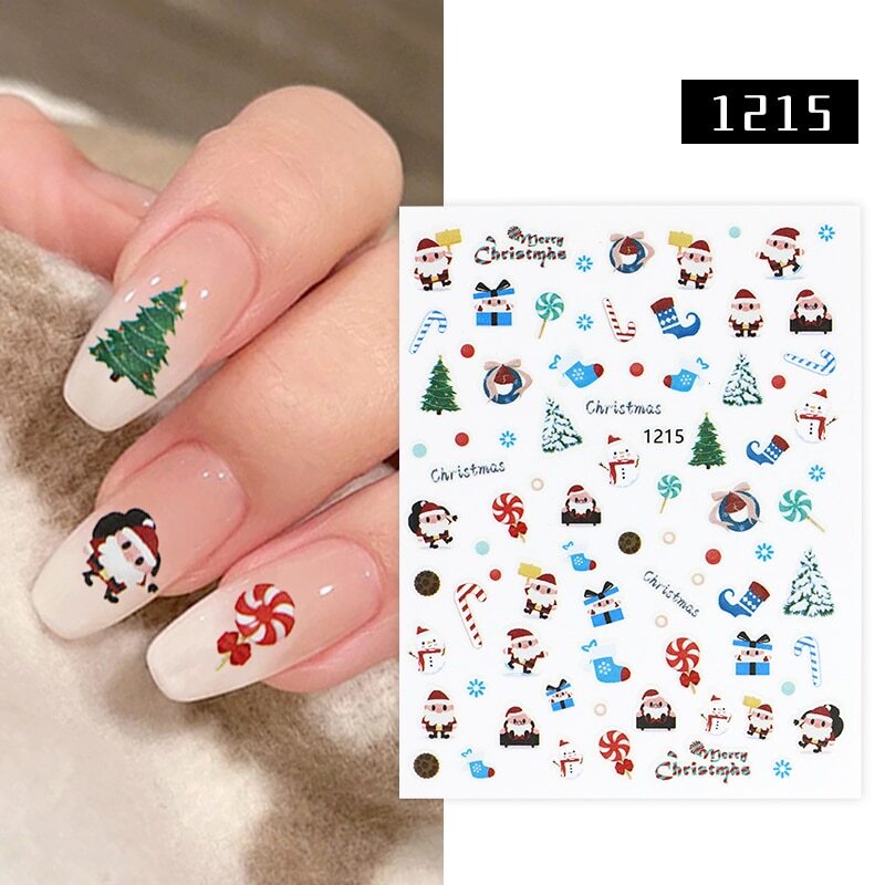 Nail Art Sticker CHRISTMAS Stiker Kuku Natal