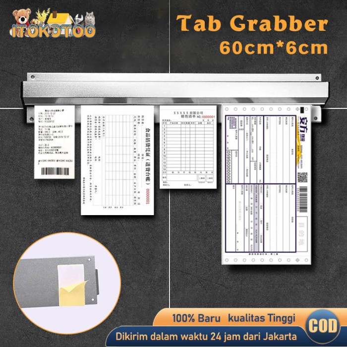 

Perekat Bill Holder Restaurant 60Cm Penjepit Bill Tab Grabber Penjepit Bon