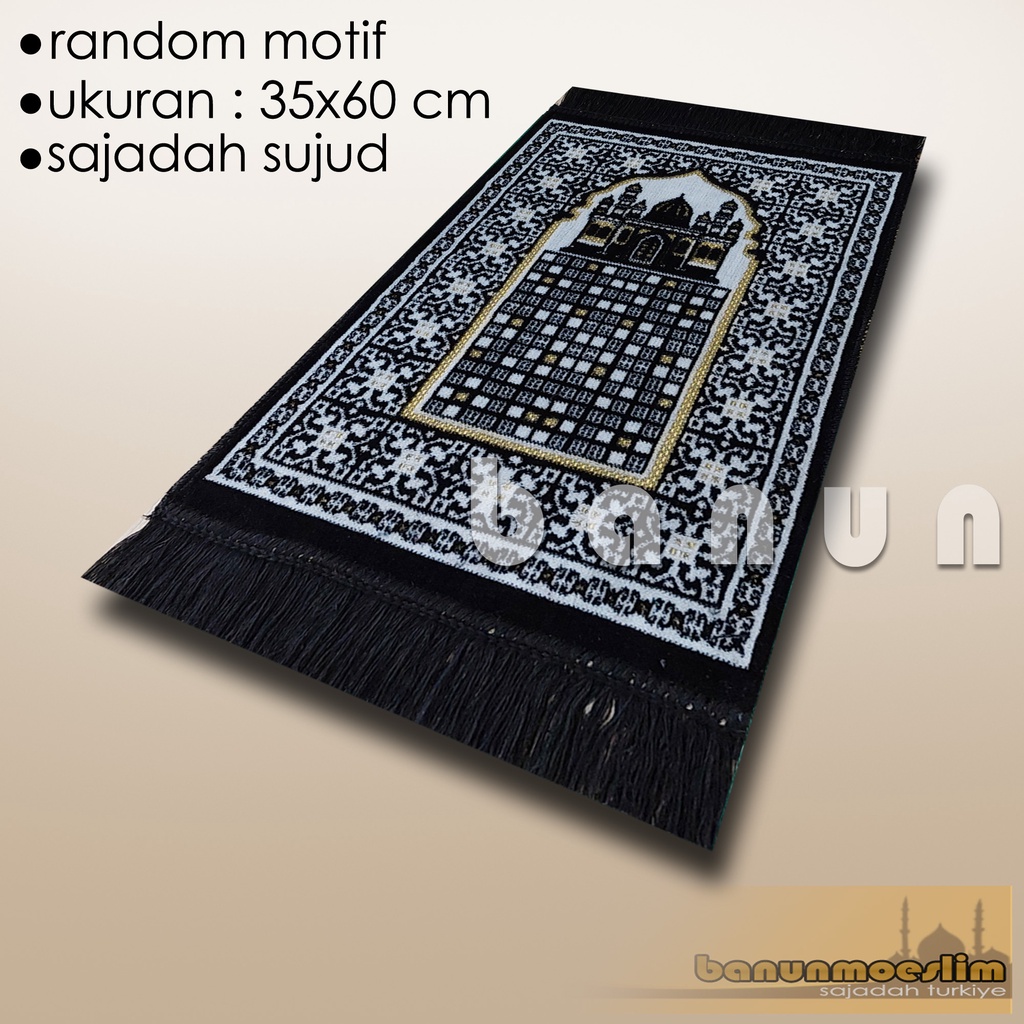 Sajadah Bulu Lembut dan Halus Sajadah Turky Sajadah Anak2 size 35 x 60 cm Bahan Beludru