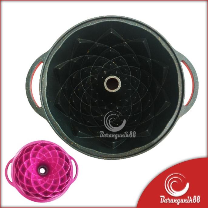 Loyang Kue Spiral Marmer Anti Lengket 24 cm Cetakan Kue Windspout
