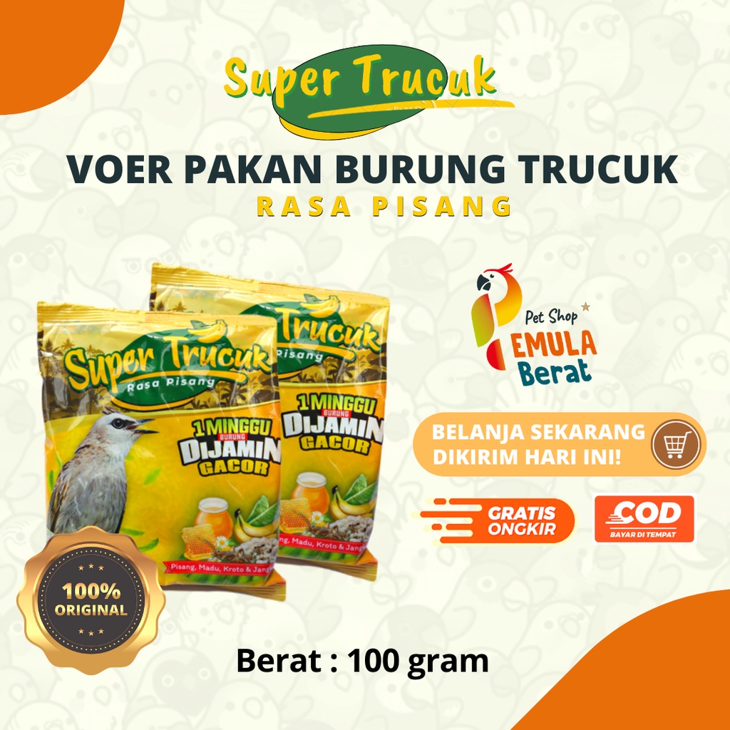 PAKAN BURUNG VOER SUPER TRUCUK PAKAN CROCOCOKAN GACOR PAKAN SUPER TRUCUK BURUNG TRUCUKAN PAKAN GACOR