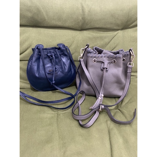 Tas serut kulit / bucket bag preloved