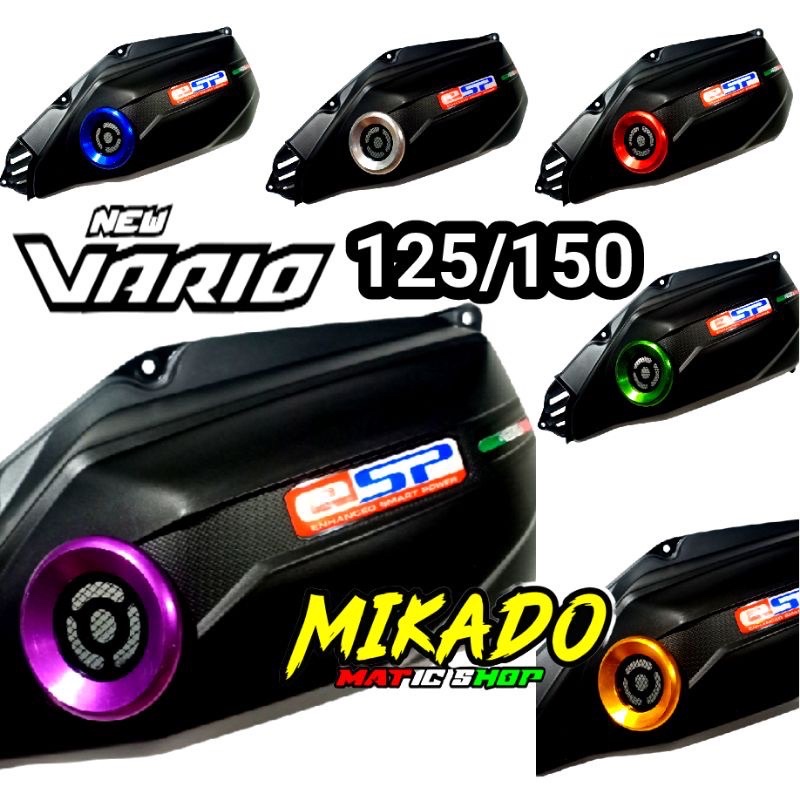 COVER FILTER KARBON ORI VARIO 125 150 NEW LED 2018 2021 KARBON TUTUP CNC HUGER VELOSCOPE ANTI GREDEK