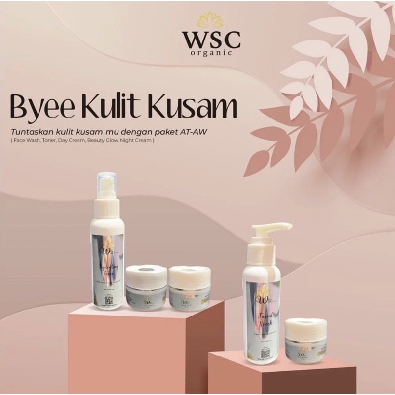 WSC ORGANIC SKINCARE ORIGINAL BPOM / CREAM WSC ORGANIC / PAKET CREAM WSC ORGANIC