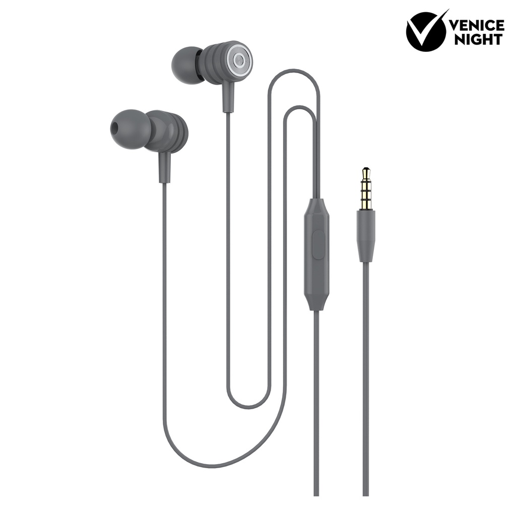 (VNEP) (Berkabel) Y01 Earphone In-ear Heavy Bass Line Control 3.5mm 5D Surround Stereo Sound Earphone untuk Olahraga