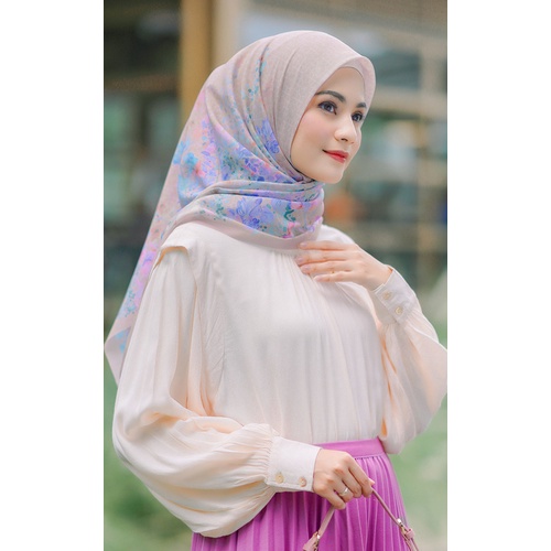 ARSSCARF - Lavanda - Cream (Voal Square) / Hijab Segi Empat
