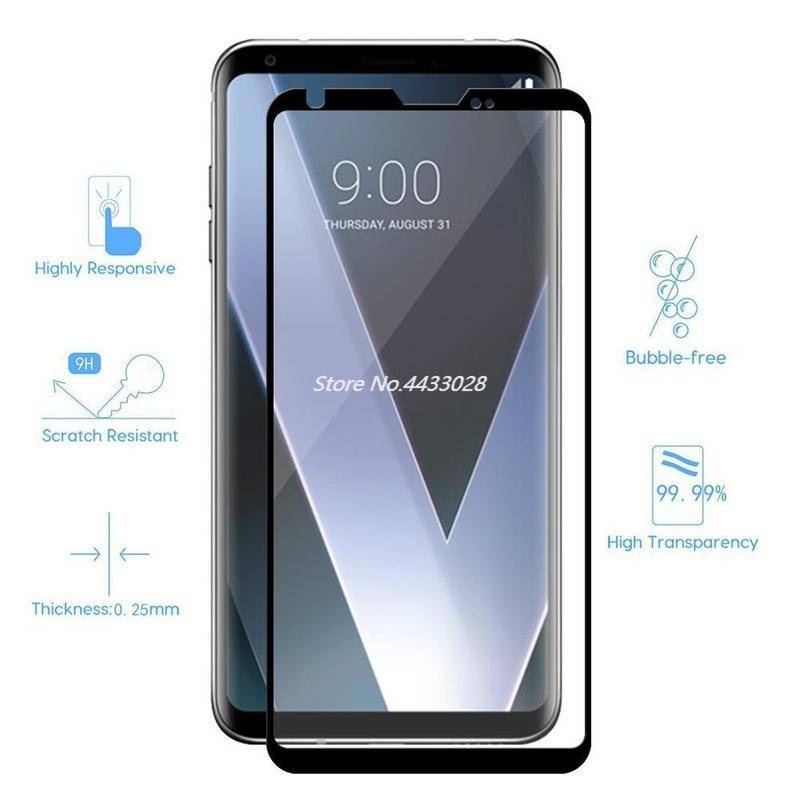 Pelindung Layar Tempered Glass 9H Untuk LG V30 V40 V50 Plus