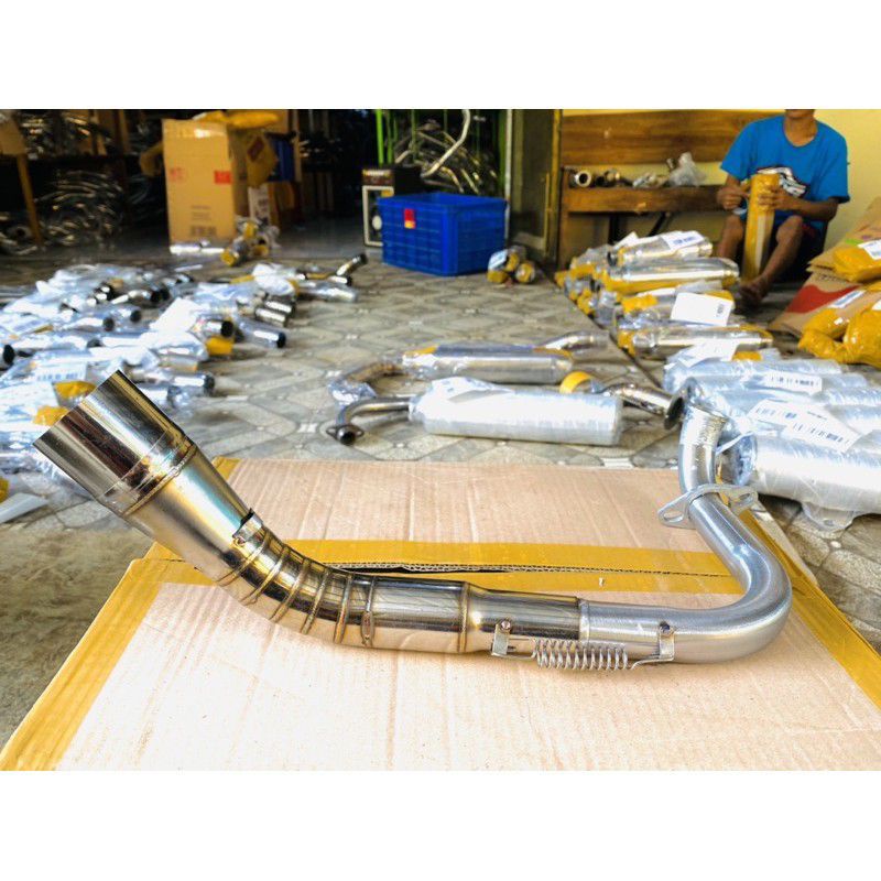 pipa leher knalpot vario  150 racing diameter  50 buat motor Vario  125 new vario  150
