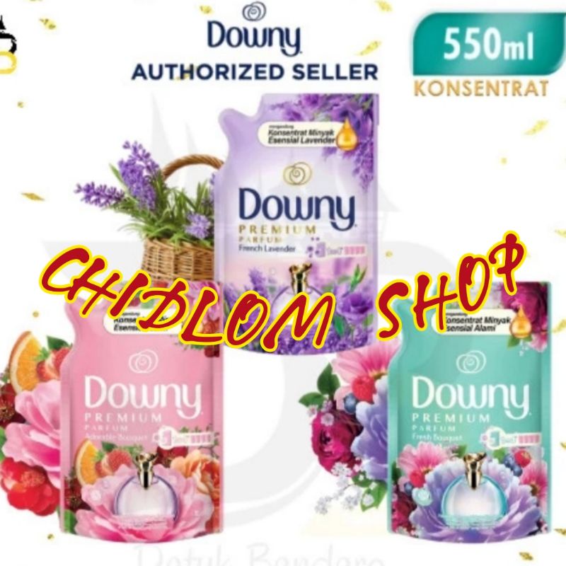 Downy Pewangi dan Pelembut Pakaian Konsentrat Adorable Bouquet, Fresh Bouquet, French Lavender 550 ml