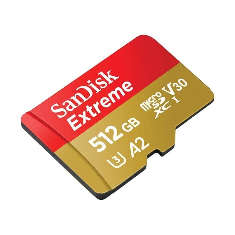 Sandisk Extreme Micro SDXC 4K UHD UHS-I U3 A2 V30 190MB/s - 512GB