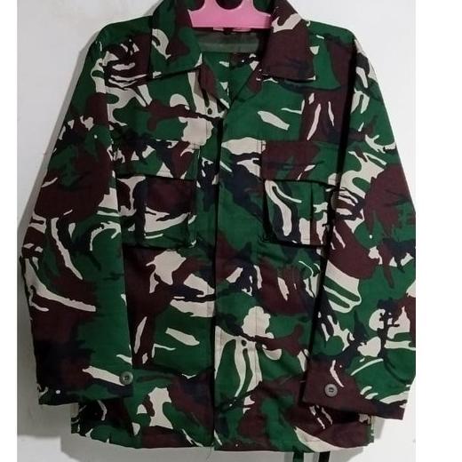 New Sale baju setelan pdl tni loreng malvinas kancing model jatah bahan velbed semiwoll full puring 